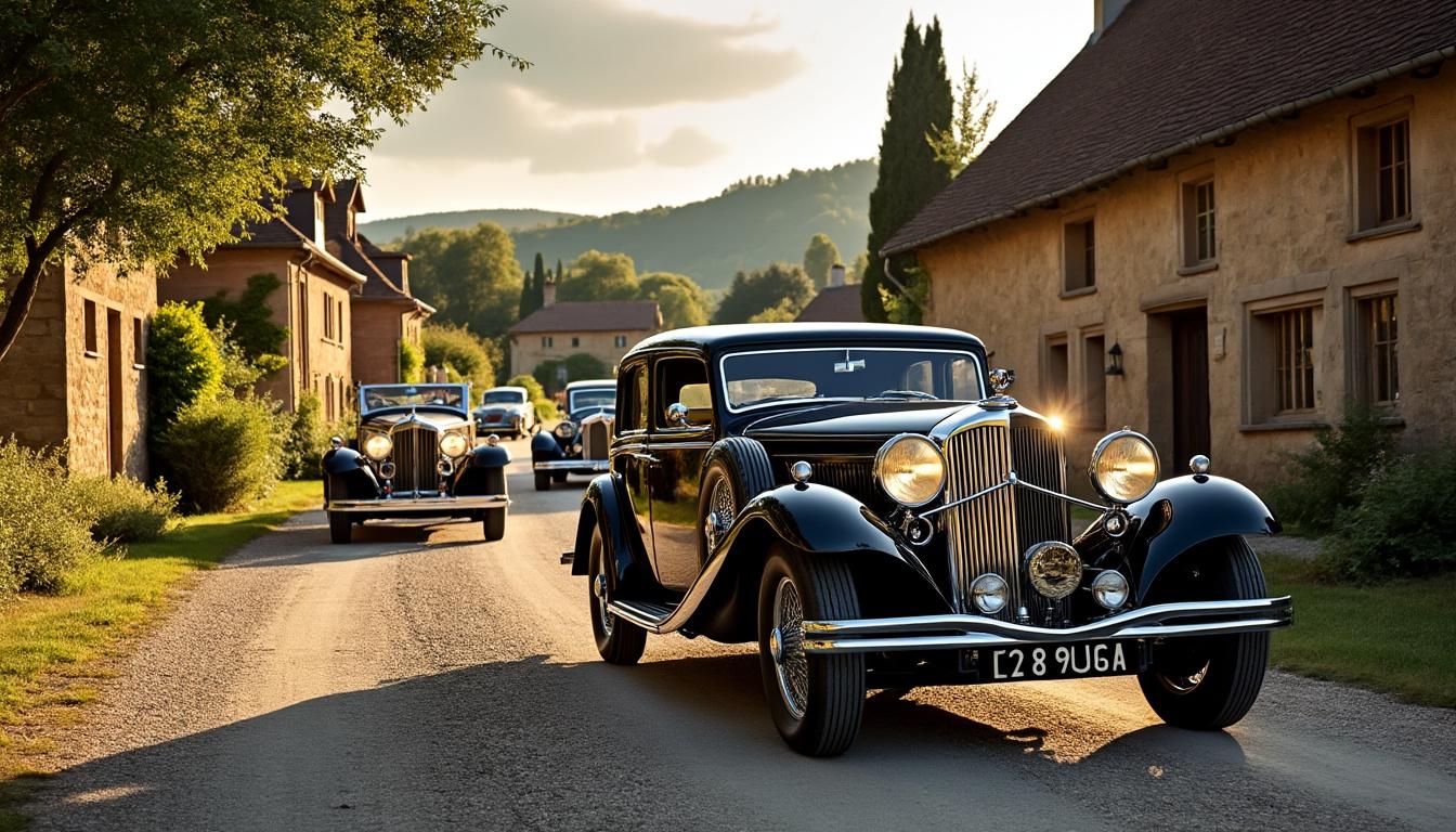 découvrez beaumontois-en-périgord à bord de voitures d'époque pour un voyage rétro unique à travers le patrimoine local riche et authentique.
