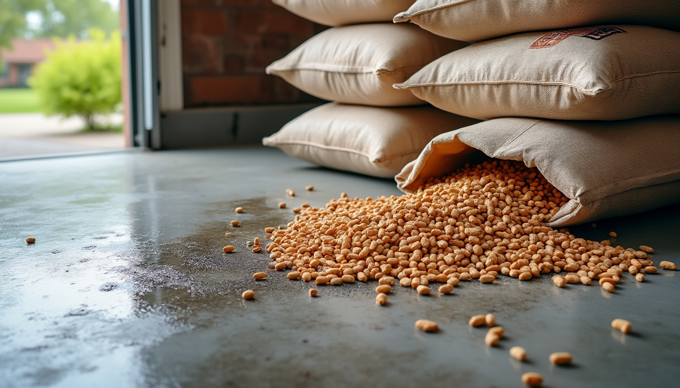 découvrez mon expérience en stockant des sacs de granulés sur la dalle du garage et ce que j'ai appris en soulevant le premier sac. conseils pratiques et astuces pour un stockage optimal.